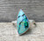 Sparkly Free Form Green Blue Monarch Sterling Opal Sterling Silver Ring Sizes 7.5-8.5