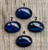 Horizontal Oval Blue Tiger Eye Sterling Silver Ring 