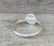 Ice Blue Pink Faceted Aurora Opal Quartz Doublet Sterling Silver Ring Size 9.5-10.5