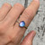 Ice Blue Pink Faceted Aurora Opal Quartz Doublet Sterling Silver Ring Size 9.5-10.5