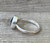 Gray Blue Orange Faceted Aurora Opal Quartz Doublet Sterling Silver Ring Size 6.5-7.5