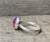 Free Form Faceted Magenta Pink Aurora Opal Quartz Doublet Sterling Silver Ring Made to Order