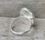 Oval White Mother of Pearl Tiger Eye Golden Pyrite Black Onyx Inlay Sterling Silver Ring