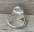 Oval Blue Turquoise Pink Opal Inlay Sterling Silver Ring