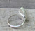 Romantic Rosy Pink Teardrop Thomsonite Sterling Silver Ring Size 6.5-7.5