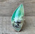 Geometric Free Form Apple Green Chrysoprase with Moss Accent Size 8.75-9.75