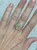 Sparkly Teardrop or Pear Shaped Neon Pastel Monarch Sterling Opal Sterling Silver Ring