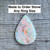 Sparkly Teardrop or Pear Shaped Neon Pastel Monarch Sterling Opal Sterling Silver Ring