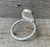 Sparkly Rectangle Neon Pastel Monarch Sterling Opal Sterling Silver Ring Sizes 7-8