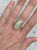 Sparkly Rectangle Neon Pastel Monarch Sterling Opal Sterling Silver Ring Sizes 7-8