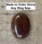 Large Oval Mahogany Obsidian Sterling Silver Statement Ring