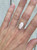 Oval Soft Pink Thomsonite Sterling Silver Ring Size 7-8