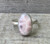 Oval Soft Pink Thomsonite Sterling Silver Ring in Serrated Setting Size 7.5-8.5