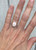 Oval Soft Pink Thomsonite Sterling Silver Ring Size 6.25-7.25