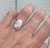Cushion Cut Romantic Light Pink Thomsonite Sterling Silver Ring Sizes 6-7 