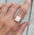 Cushion Cut Romantic Light Pink Thomsonite Sterling Silver Ring Sizes 9.25-10.25