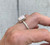 Cushion Cut Romantic Light Pink Thomsonite Sterling Silver Ring Sizes 9.25-10.25