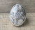 Stunning Rare Oval Gray Coral Fossil Sterling Silver Ring Size 8.25-8.75