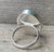 Stunning Rare Oval Gray Coral Fossil Sterling Silver Ring Size 8.25-8.75