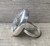 Stunning Rare Oval Gray Coral Fossil Sterling Silver Ring Size 8.25-8.75