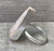 Dazzling Large Pear Shaped Yellow White Coral Fossil Sterling Silver Statement Ring 
