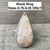 Dazzling Large Pear Shaped Yellow White Coral Fossil Sterling Silver Statement Ring 