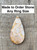 Dazzling Large Pear Shaped Yellow White Coral Fossil Sterling Silver Statement Ring 