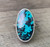 Rare One of a Kind Chrysocolla Sterling Silver Ring 