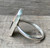 Cushion Cut Pink Coral Bello Opal and Ceramic Inlay Stone Sterling Silver Statement Ring  Sizes 7.75-8.75