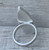 Unique Rocker Statement Teardrop Orthoceras Fossil Skeleton  Sterling Silver Ring