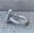 Diamond Shaped Faceted Rutilated Quartz Sterling Silver Ring Size 8-5-9-5