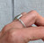 Diamond Shaped Faceted Rutilated Quartz Sterling Silver Ring Size 8-5-9-5