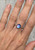 Made to Order Ice Blue Pink Faceted Aurora Opal Quartz Doublet Sterling Silver Ring 