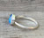Made to Order Ice Blue Pink Faceted Aurora Opal Quartz Doublet Sterling Silver Ring 