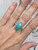 Oval 20mm x 10mm Natural Tibetan Turquoise Ring- Made to Order