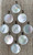 Large 20mm Round Luminescent White Mother of Pearl Sterling Silver Statement Ring
