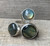 Stunning Tri Stone Labradorite Sterling Silver Statement Ring