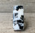 Large Rectangle Black and White Buffalo Turquoise Sterling Silver Statement Ring