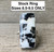 Large Rectangle Black and White Buffalo Turquoise Sterling Silver Statement Ring
