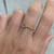 14 Karat Gold Plated Mother of Pearl and Crystal Ring