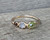 14 Karat Gold Plated Peridot Labradorite Smoky Quartz Ring