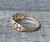 14 Karat Gold Plated Vintage Geometric Victorian Motif with Cubic Zirconia Diamond Accents