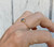 14 Karat Gold Plated Abalone Topaz Doublet with Cubic Zirconia Diamond Accents Ring
