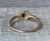 14 Karat Gold Plated Abalone Topaz Doublet with Cubic Zirconia Diamond Accents Ring