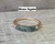 14 Karat Gold Plated Gemstone Baguette Band 