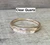 14 Karat Gold Plated Gemstone Baguette Band 