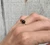14 Karat Gold Plated Rutilated Quartz Ring Size 5