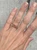 14 Karat Gold Plated Rutilated Quartz Ring Size 5