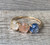 14 Karat Gold Plated Rutilated Quartz Ring Size 6
