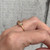 14 Karat Gold Plated Rutilated Quartz Ring Size 8